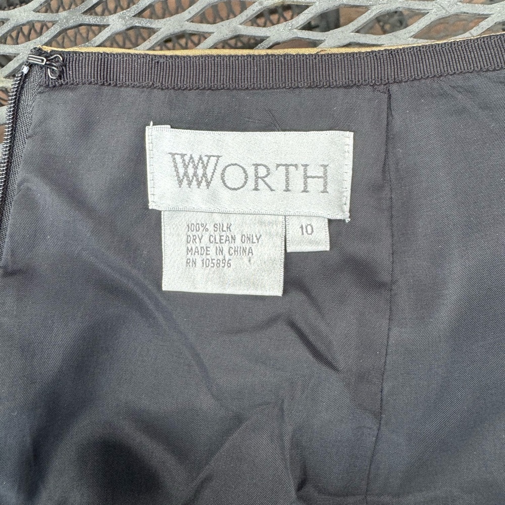 Worth 100% Bronze Silk Floor Length Skirt - Picture 5 of 7